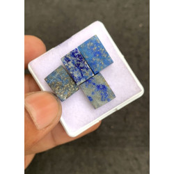 High Quality Natural Lapis Lazuli Smooth Rectangle Shape Cabochons Gemstone For Jewelry