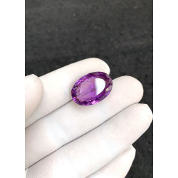 High Quality Beautiful Natural Amethyst Faceted Cut Oval Shape Gemstone For Jewelry