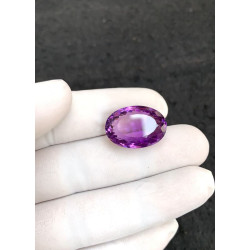 High Quality Beautiful Natural Amethyst Faceted Cut Oval Shape Gemstone For Jewelry