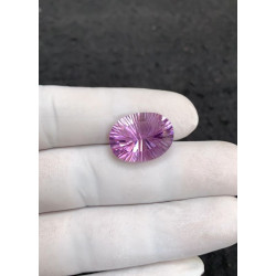 High Quality Beautiful Natural Amethyst Concave Cut Oval Shape Gemstone For Jewelry
