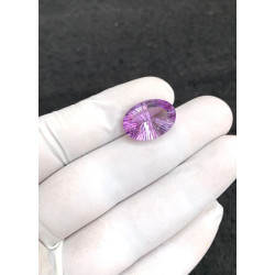 High Quality Beautiful Natural Amethyst Concave Cut Oval Shape Gemstone For Jewelry