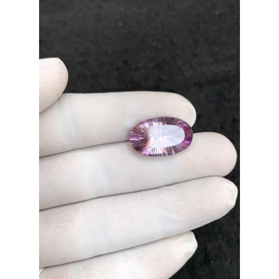 High Quality Beautiful Natural Amethyst Concave Cut Oval Shape Gemstone For Jewelry