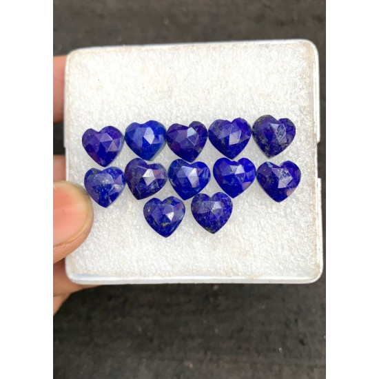 High Quality Natural Lapis Lazuli Rose Cut Heart Shape Cabochons Gemstone For Jewelry