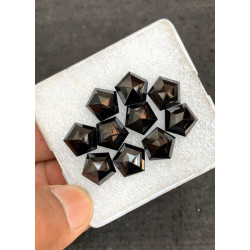 High Quality Natural Black Spinel Step Cut Hexagon Shape Cabochons Gemstone For Jewelry