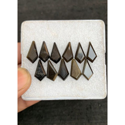 High Quality Natural Golden Obsidian Step Cut Fancy Shape Cabochons Gemstone For Jewelry