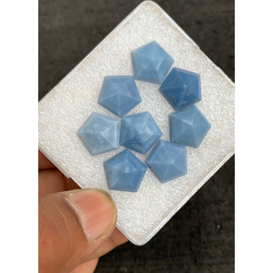 High Quality Natural Blue Opal Step Cut Hexagon Shape Cabochons Gemstone For Jewelry