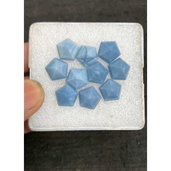 High Quality Natural Blue Opal Step Cut Hexagon Shape Cabochons Gemstone For Jewelry