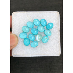 High Quality Arizona Turquoise and Crystal Doublet Smooth Oval Shape Cabochons Gemstone For Jewelry