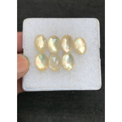 High Quality Natural Mother Of Pearl and Crystal Doublet Rose Cut Oval Shape Cabochons  Gemstone For Jewelry