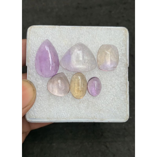 High Quality Natural Ametrine Smooth Mix Shape Cabochons Gemstone For Jewelry