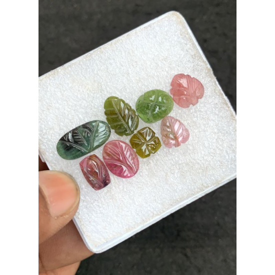 High Quality Natural Tourmaline Hand Craved Mix Shape Cabochons Gemstone For Jewelry