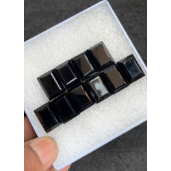 High Quality Natural Black Spinel Step Cut Rectangle Shape Cabochons Gemstone For Jewelry