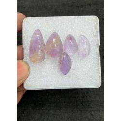 High Quality Natural Ametrine Hand Craved Leaf Shape Cabochons Gemstone For Jewelry