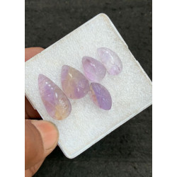 High Quality Natural Ametrine Hand Craved Leaf Shape Cabochons Gemstone For Jewelry