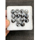 High Quality Natural Snow Flake Obsidian Rose Cut Round Shape Cabochons Gemstone For Jewelry