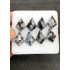 High Quality Natural Snow Flake Obsidian Step Cut Fancy Shape Cabochons Gemstone For Jewelry