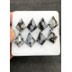 High Quality Natural Snow Flake Obsidian Step Cut Fancy Shape Cabochons Gemstone For Jewelry