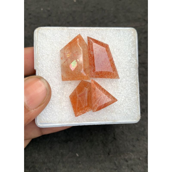 High Quality Natural Sunstone Step Cut Fancy Shape Cabochons Gemstone For Jewelry