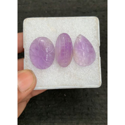 High Quality Natural Ametrine Hand Craved Fancy Shape Cabochons Gemstone For Jewelry