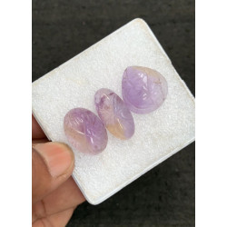 High Quality Natural Ametrine Hand Craved Fancy Shape Cabochons Gemstone For Jewelry