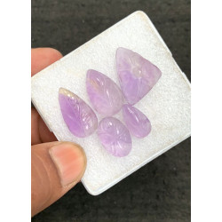 High Quality Natural Ametrine Hand Craved Fancy Shape Cabochons Gemstone For Jewelry