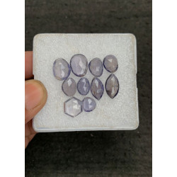 High Quality Natural Iolite Rose Cut Fancy Shape Cabochons Gemstone For Jewelry