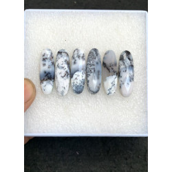 High Quality Natural Dendrite Opal Rose Cut Oval Shape Cabochons Gemstone For Jewelry