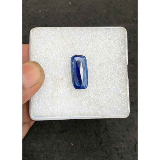 High Quality Natural Blue Kyanite Rose Cut Rectangle Shape Cabochons Gemstone For Jewelry