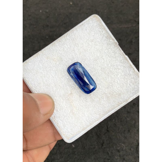 High Quality Natural Blue Kyanite Rose Cut Rectangle Shape Cabochons Gemstone For Jewelry