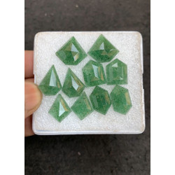 High Quality Natural Green Strawberry Quartz Step Cut Mix Shape Cabochons Gemstone For Jewelry