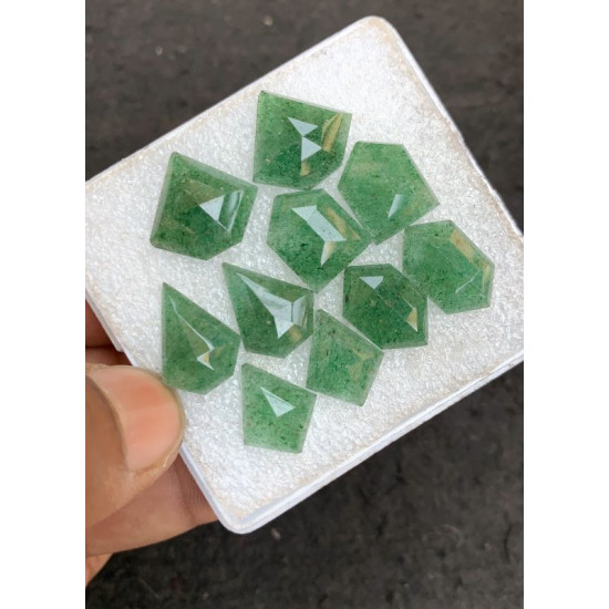 High Quality Natural Green Strawberry Quartz Step Cut Mix Shape Cabochons Gemstone For Jewelry