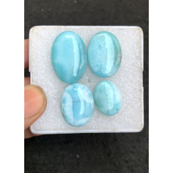 High Quality Natural Larimar Smooth Oval Shape Cabochons Gemstone For Jewelry