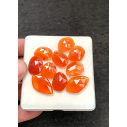 High Quality Natural Carnelian Both Side Rose Cut Briolettes Fancy Shape Cabochons Gemstone For Jewelry