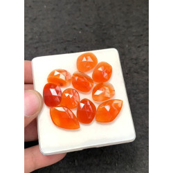 High Quality Natural Carnelian Both Side Rose Cut Briolettes Fancy Shape Cabochons Gemstone For Jewelry