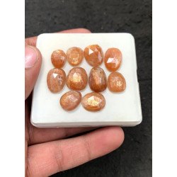 High Quality Natural Sunstone Moonstone Rose Cut Fancy Shape Cabochons Gemstone For Jewelry
