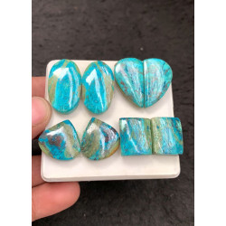 High Quality Natural Shattuckite Smooth Pair Fancy Shape Cabochons Gemstone For Jewelry