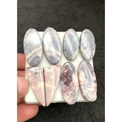 High Quality Natural Porcelain Jasper Smooth Pair Mix Shape Cabochons Gemstone For Jewelry