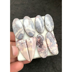 High Quality Natural Porcelain Jasper Smooth Pair Mix Shape Cabochons Gemstone For Jewelry