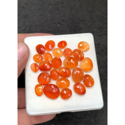High Quality Natural Carnelian Rose Cut Fancy Shape Cabochons Gemstone For Jewelry