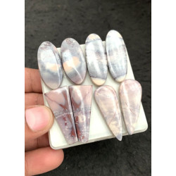 High Quality Natural Porcelain Jasper Smooth Pair Mix Shape Cabochons Gemstone For Jewelry