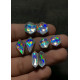 High Quality Beautiful Amazing Mystic Rainbow Quartz Rose Cut Pair Mix Shape Cabochons Gemstone For Jewelry