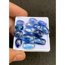 High Quality Natural Blue Kyanite Rose Cut Mix Shape Cabochons Gemstone For Jewelry