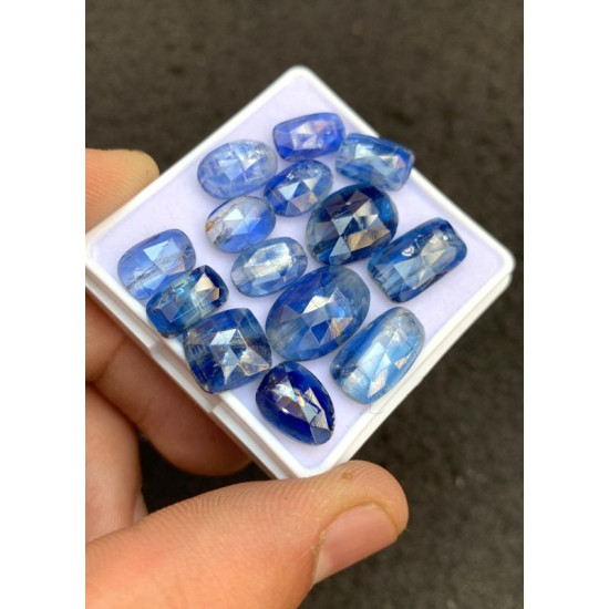 High Quality Natural Blue Kyanite Rose Cut Mix Shape Cabochons Gemstone For Jewelry