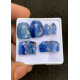 High Quality Natural Blue Kyanite Rose Cut Pair Mix Shape Cabochons Gemstone For Jewelry