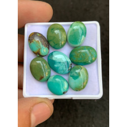 High Quality Natural Tibetan Turquoise Smooth Oval Shape Cabochons Gemstone For Jewelry