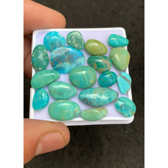 High Quality Beautiful Arizona Turquoise Smooth Fancy Shape Cabochons Gemstone For Jewelry