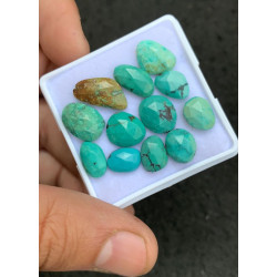 High Quality Natural Tibetan Turquoise Rose Cut Fancy Shape Cabochons Gemstone For Jewelry