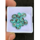 High Quality Natural Tibetan Turquoise and Crystal Doublet Rose Cut Oval Shape Cabochons Gemstone For Jewelry