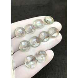 High Quality Natural Green Amethyst Rose Cut Briolettes Fancy Shape Gemstone For Jewelry