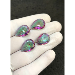 High Quality Natural Mystic Topaz Faceted Cut Pear Shape Gemstone For Jewelry